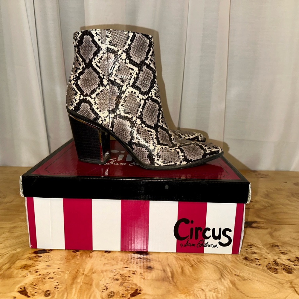 Sam Edelman Circus Snakeskin Bootie